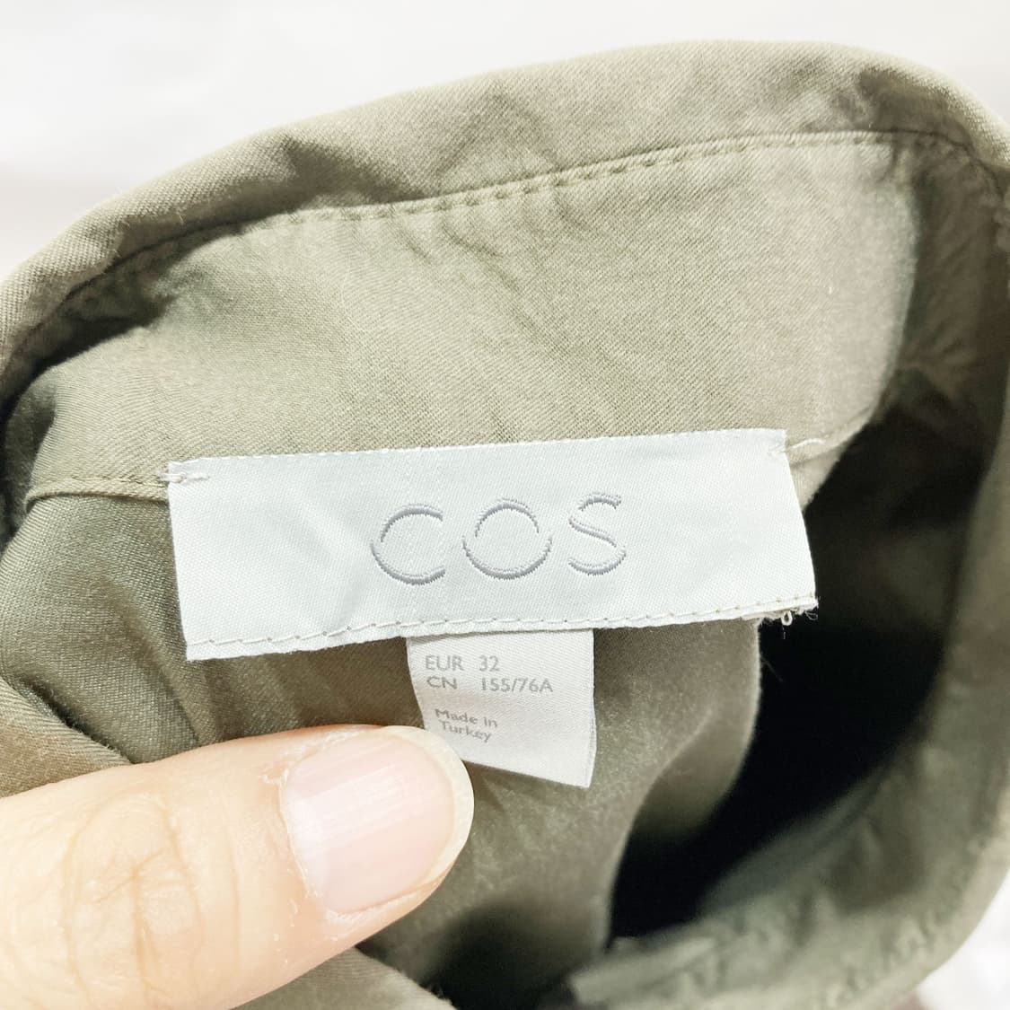 COS 여성반팔롱원피스 카키 S 진스센스 상품이미지4