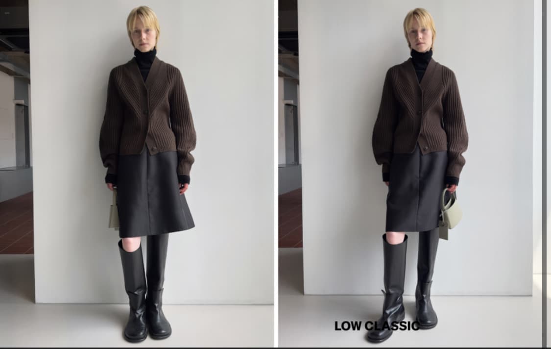 로우클래식 니트 가디건 상품이미지2