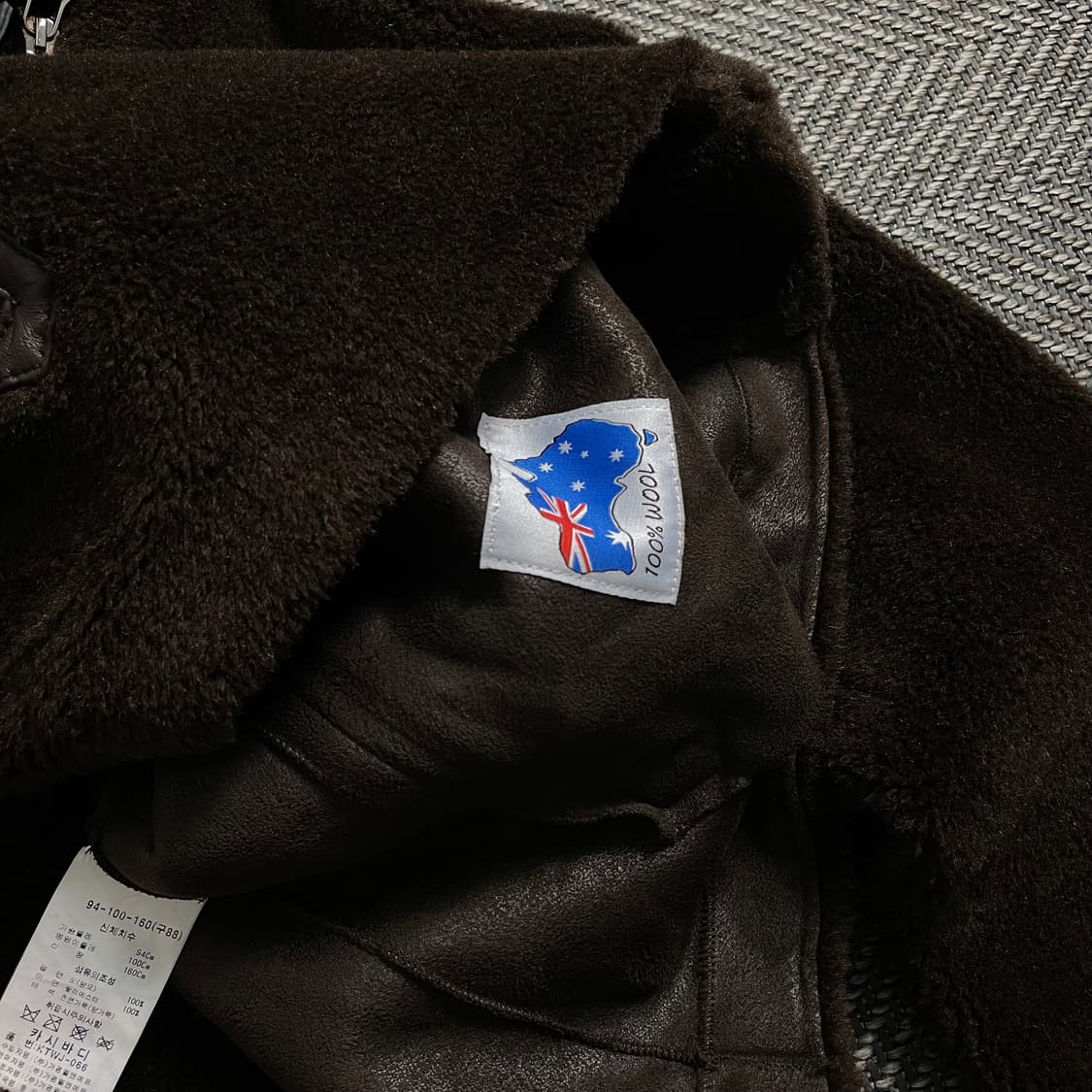 카시바디 빈티지 미니멀 양모 무스탕 자켓y 4062 상품이미지7