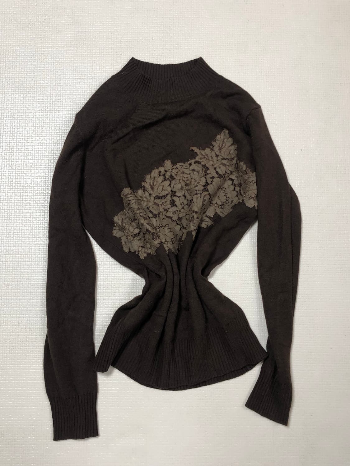 빈티지 브라운 플라워 니트 상품이미지7