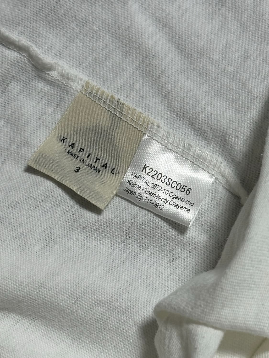 kapital 캐피탈 18.5 저지 반다나 휴즈 티셔츠 상품이미지2