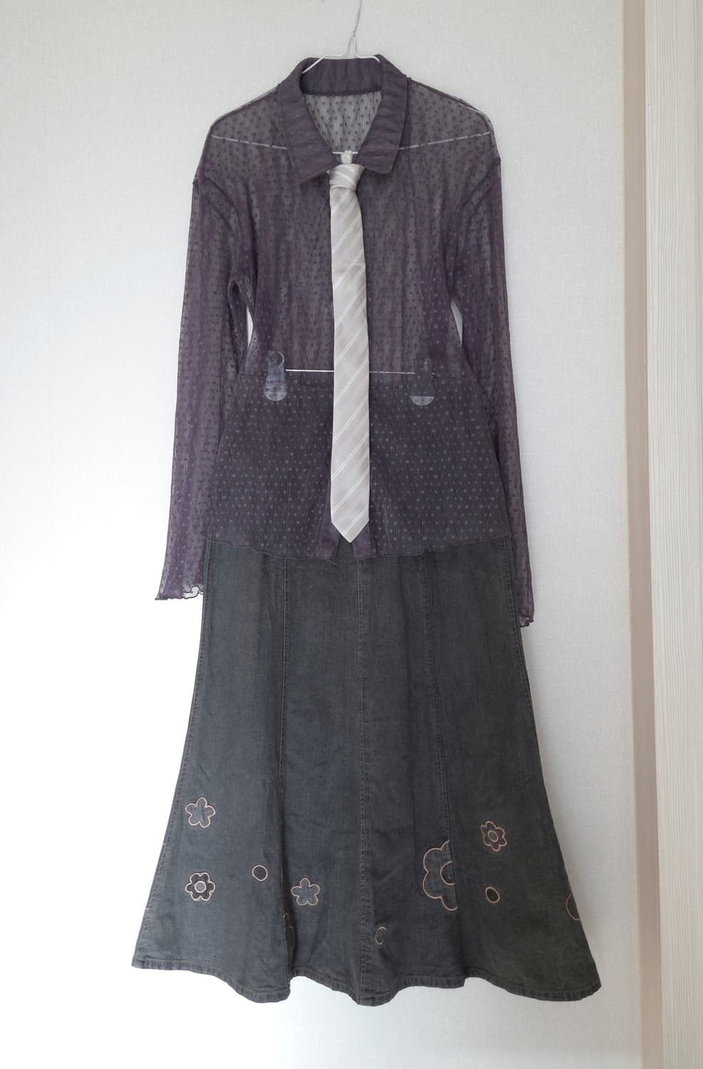 무채색 오리엔탈 긱시크 빈티지 코디 세트 상품이미지2