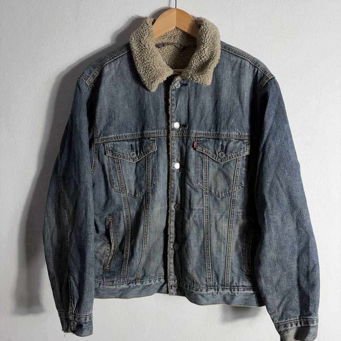 1870usa 리바이스 70520 데님 보아재킷(M) 상품이미지1