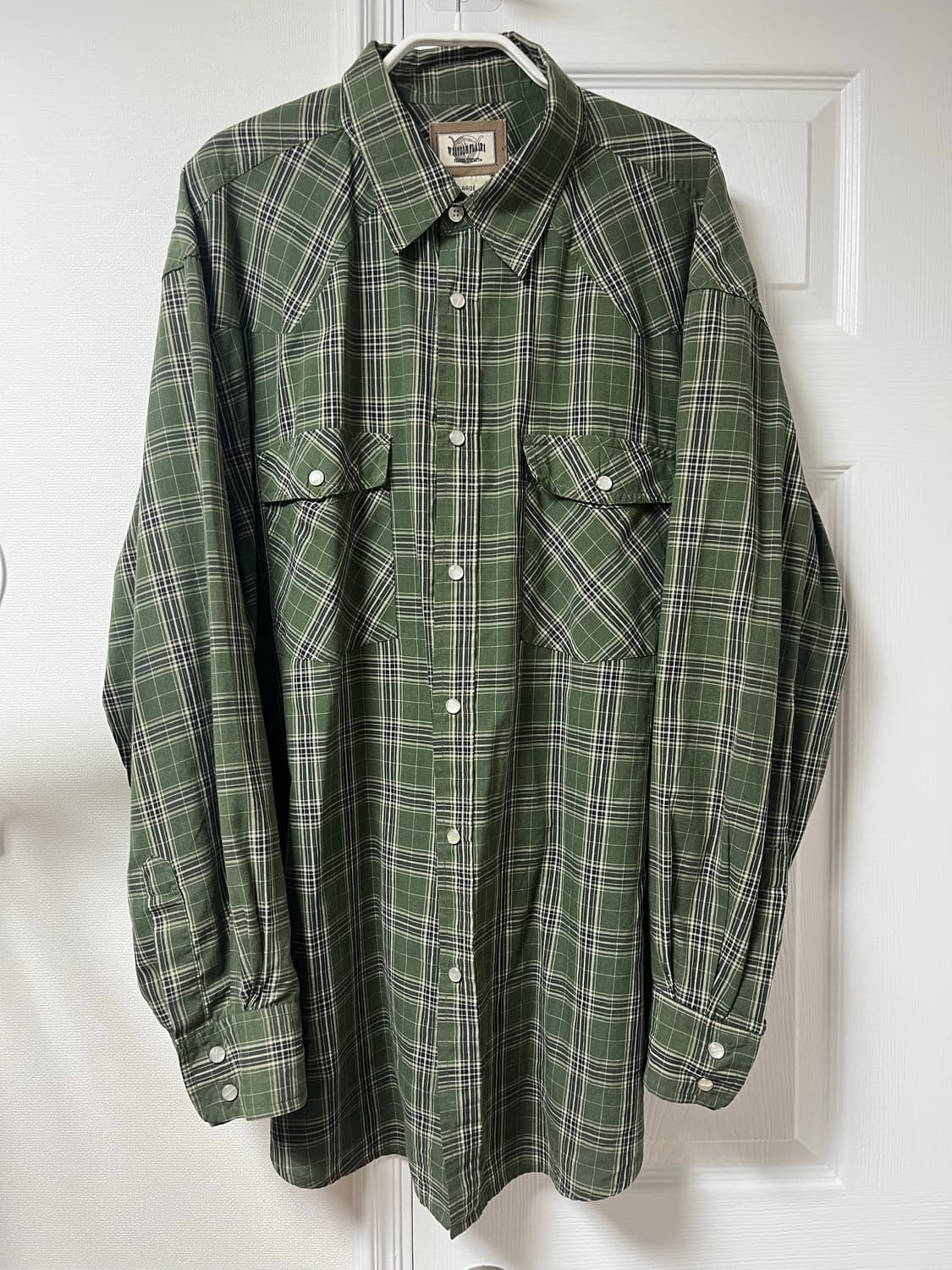 빈티지 웨스턴 체크 셔츠 상품이미지1