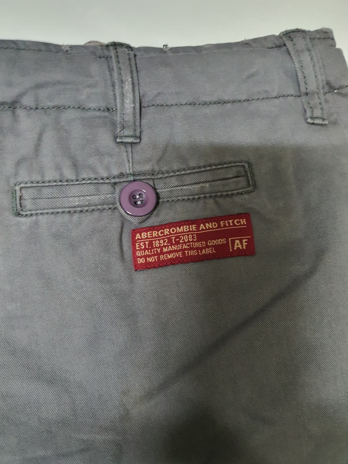 아베크롬비 빈티지 데미지 피그먼트 반바지  상품이미지6