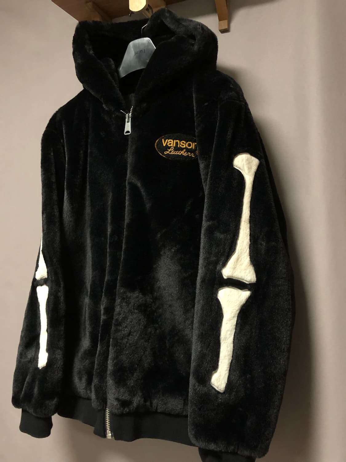 밴슨 스켈레톤 퍼 후드집업 상품이미지3