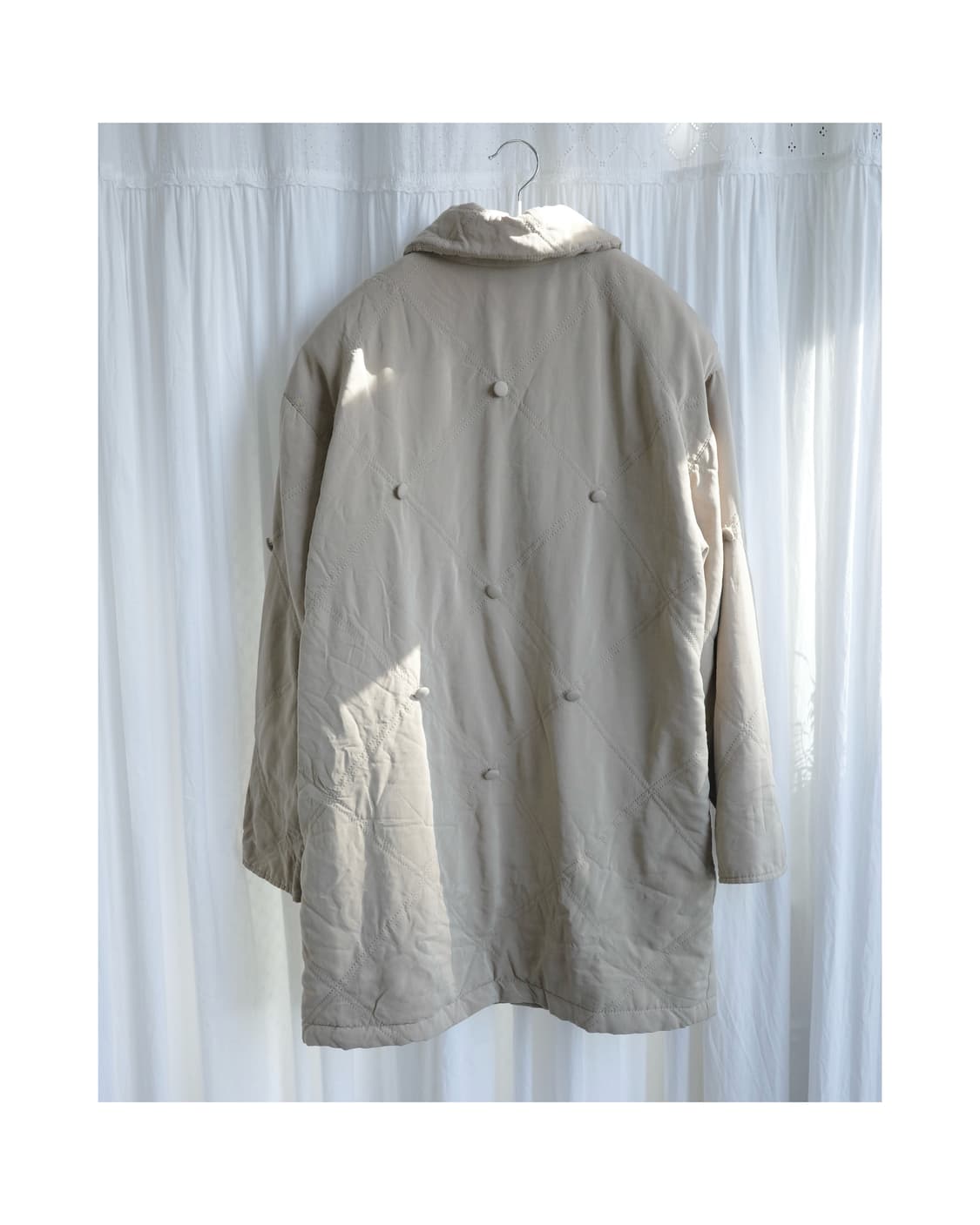 Beige light padded jacket 상품이미지2