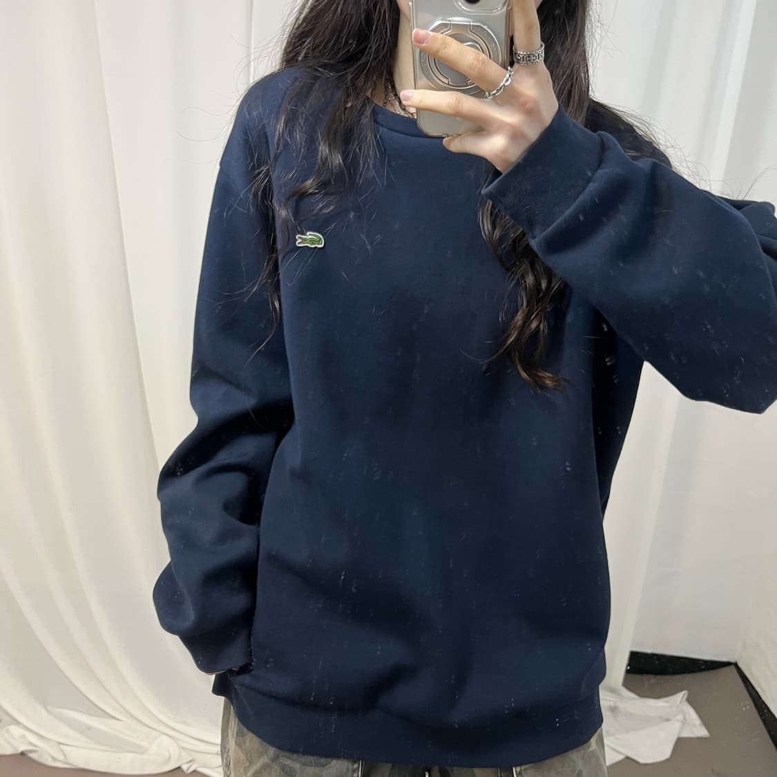 Lacoste Navy Sweatshirt 상품이미지2