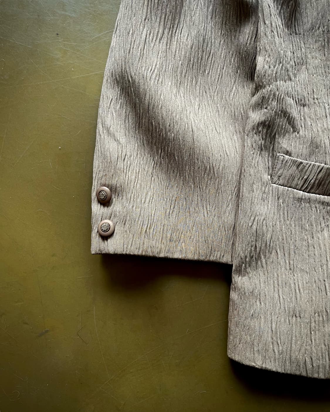 1980-90s Kasaki Japan Old Pleats Blazer 상품이미지7