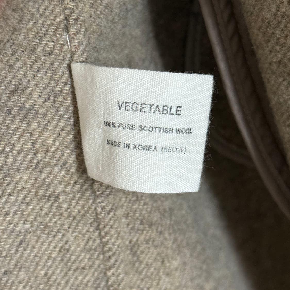 베지터블 vegetable 울100 코트 상품이미지4