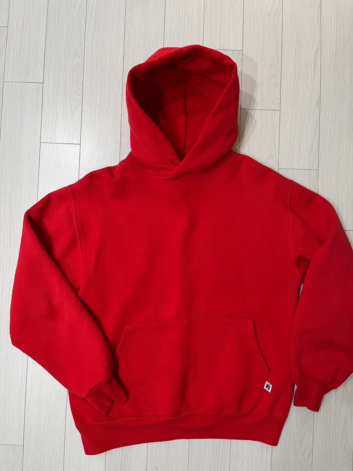 90s 빈티지 러셀 후드 M 레드 made in USA  상품이미지1