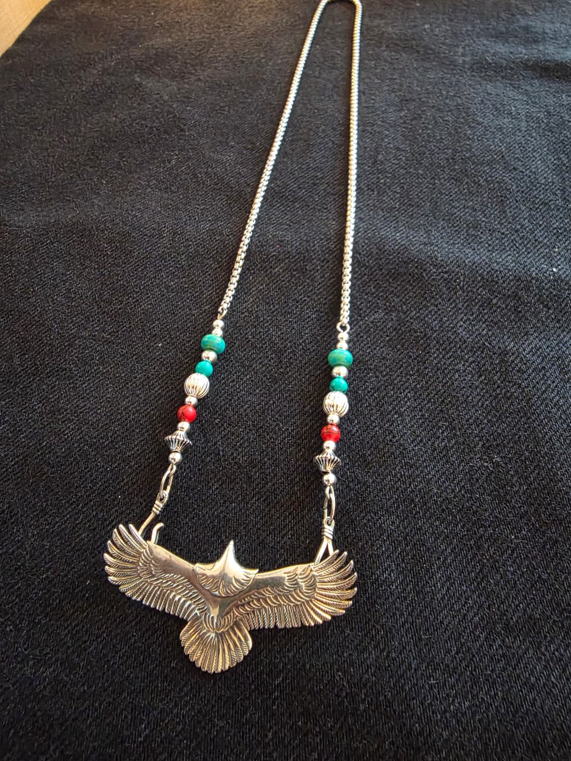 3Cross silver egle Navaho nacklace 상품이미지1