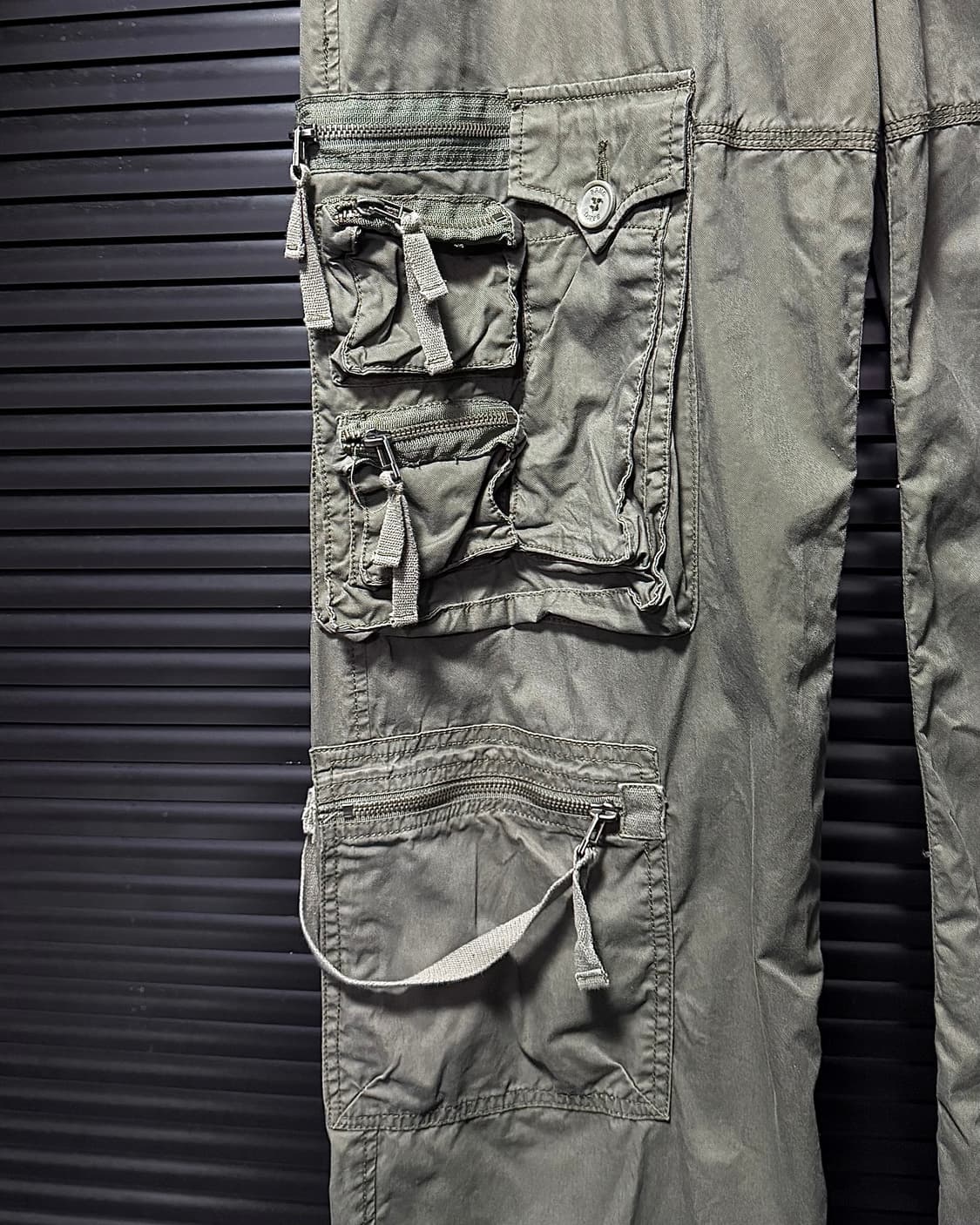 뱅뱅 빈티지 진스 카고 유틸리티 포켓 밀리터리 워크 팬츠 아메카지 30 상품이미지4