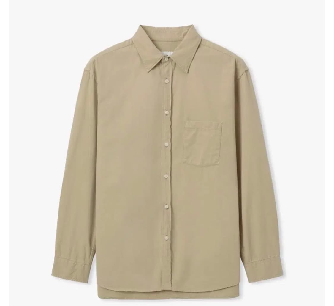 이얼즈어고 포이카 클래식핏 에크루 셔츠 1 (s) 상품이미지3