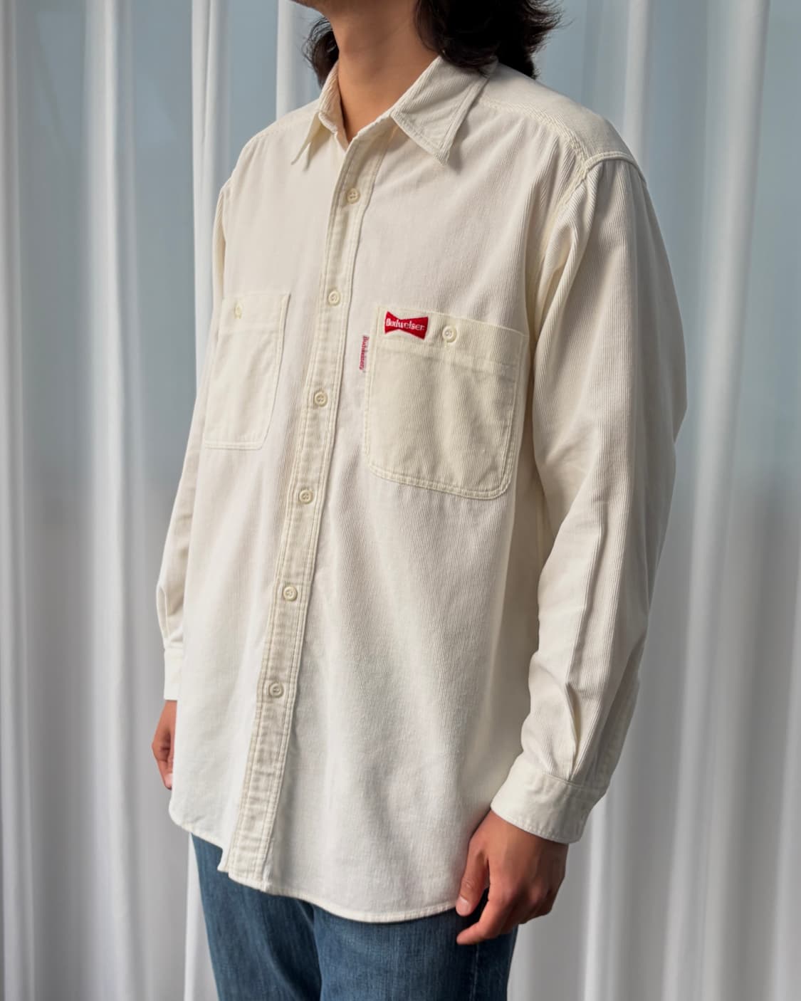 [L-XL]버드와이즈 budweiser 코듀로이 워크 셔츠 상품이미지2