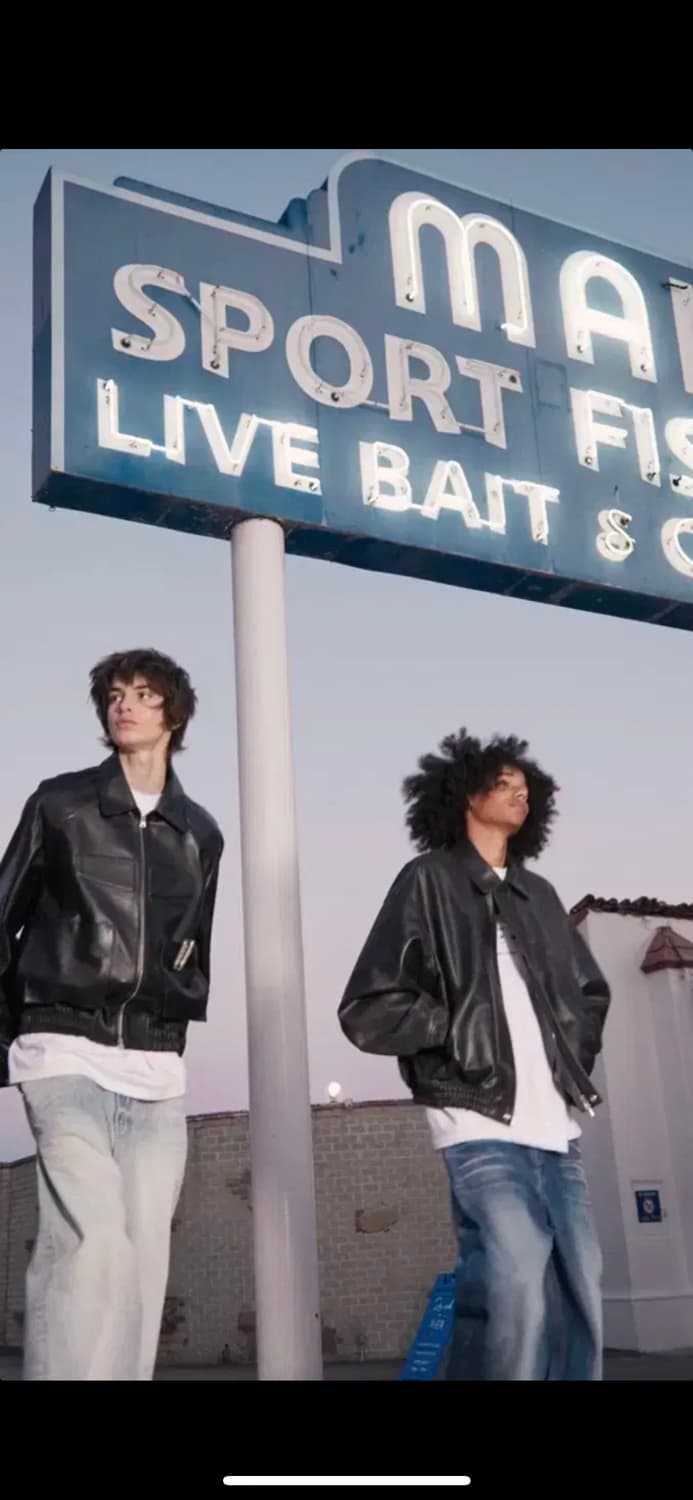 stu 오버핏 레더자켓 (M) 상품이미지9