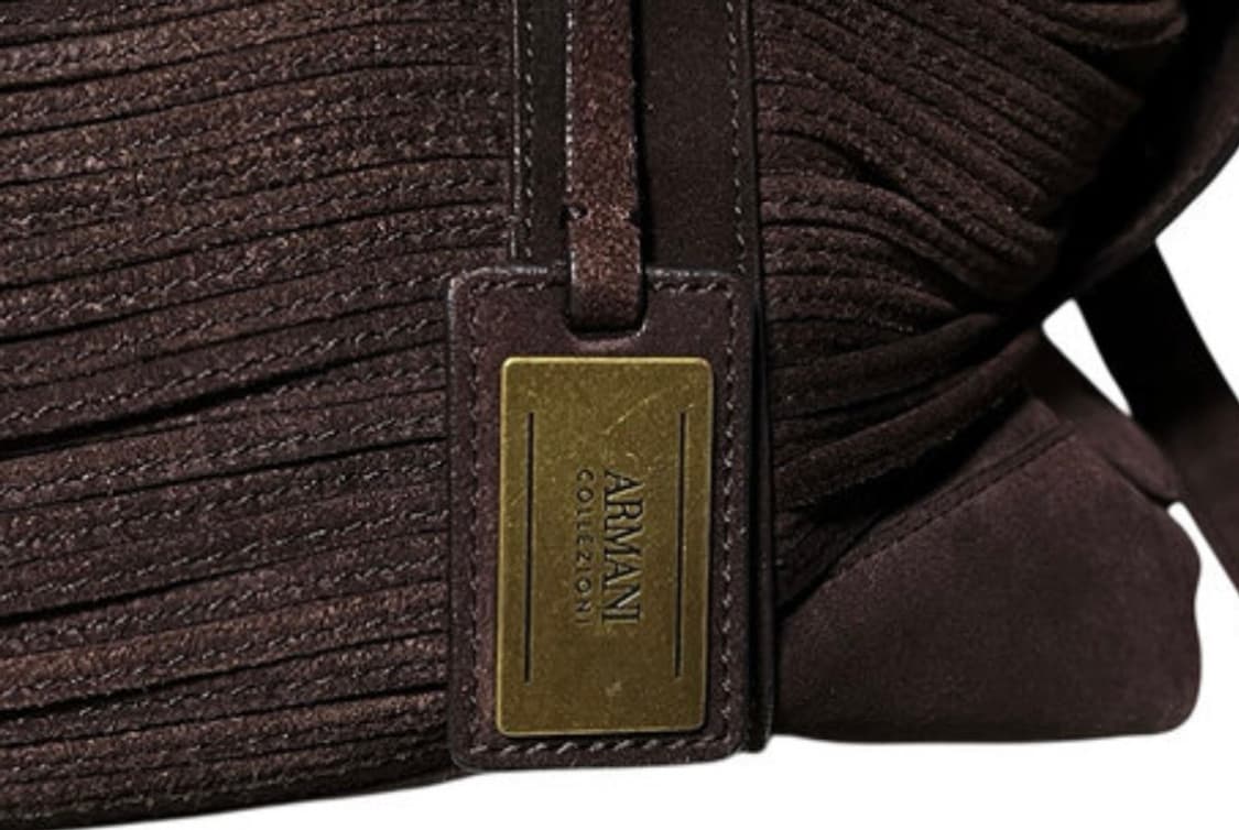 Armani Collezione 스웨이드 프린지 숄더백 소가죽 상품이미지3