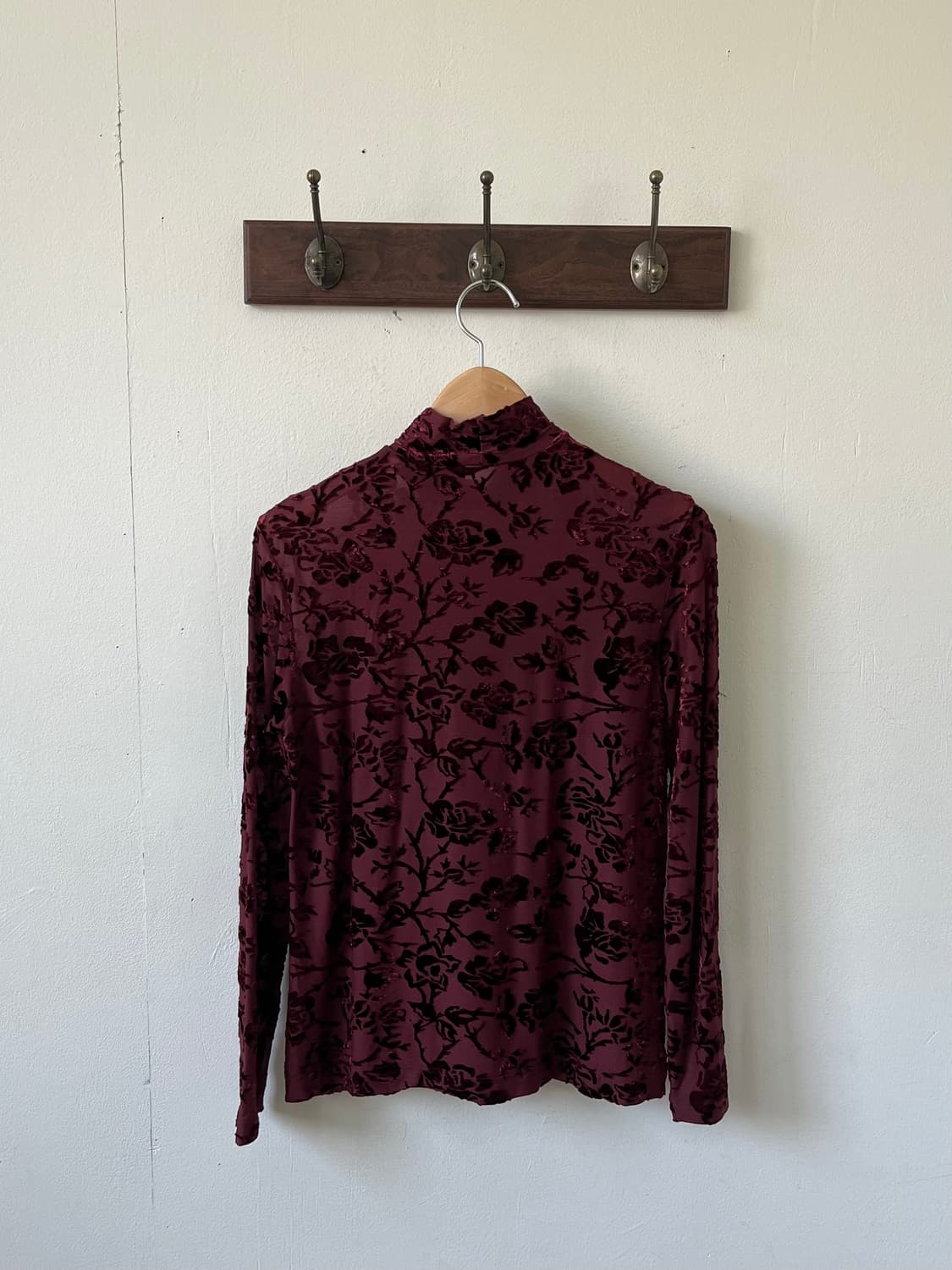 Moaliyia 로즈 벨벳 터틀넥 상품이미지2