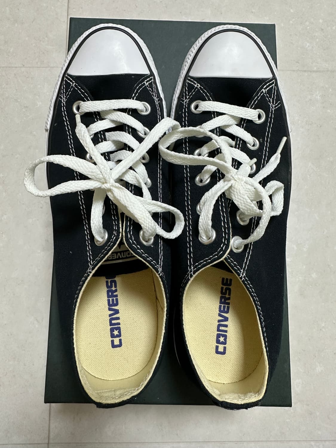 컨버스 로우 블랙 260mm 상품이미지2
