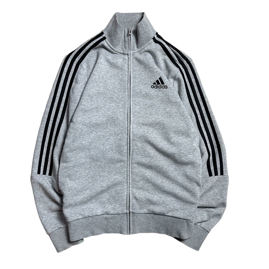 아디다스 스몰로고 삼선 그레이 코튼집업 상품이미지2
