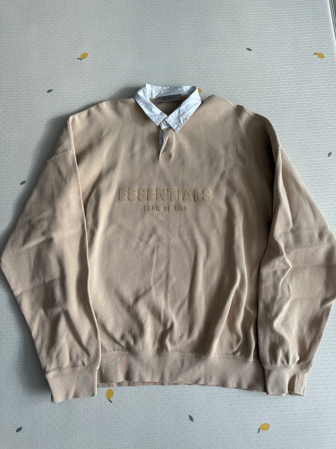 에센셜 와플 헨리 럭비 샌드 23ss L사이즈 상품이미지1