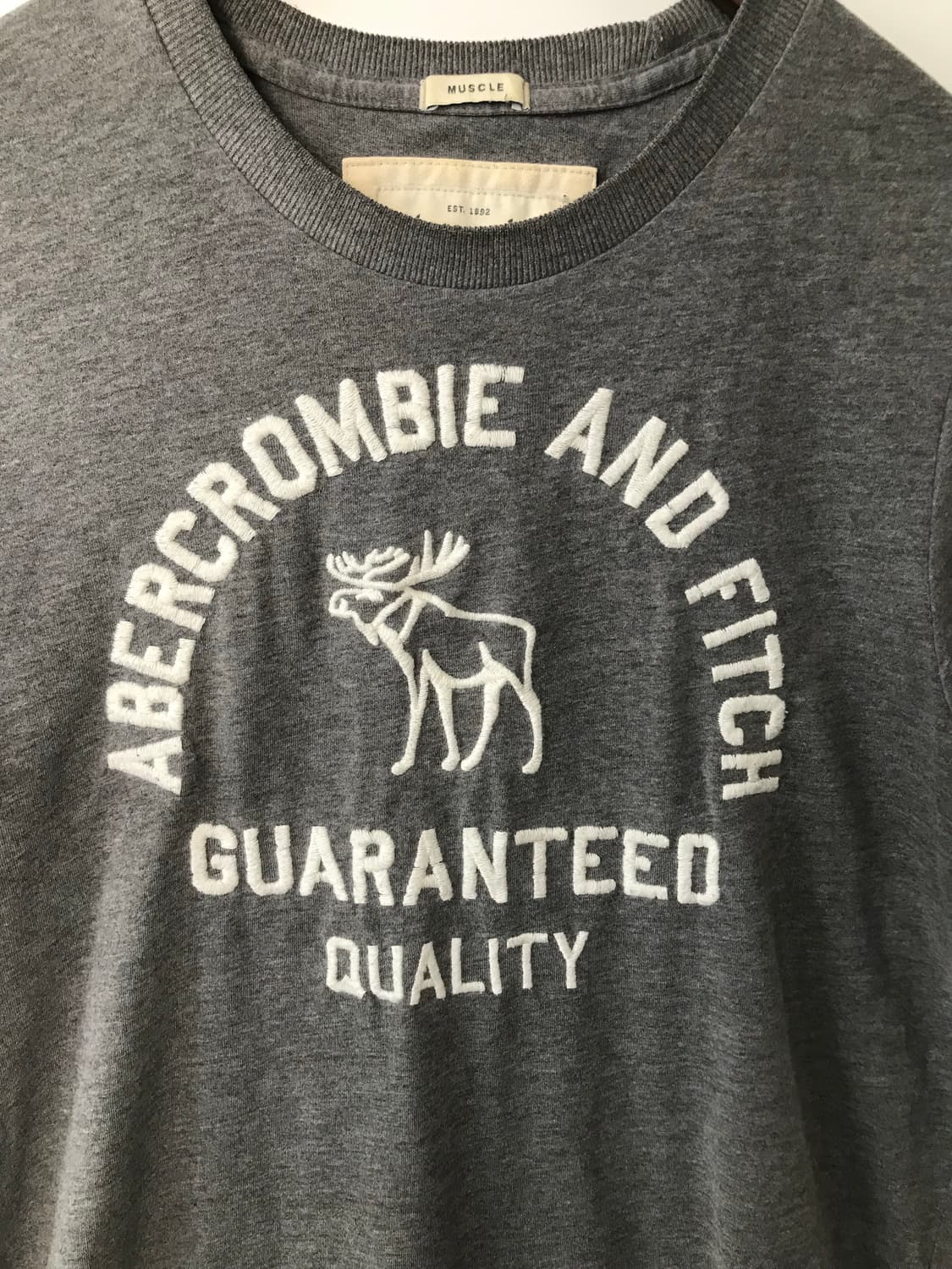 아베크롬비 y2k 와투케 그레이 반팔 티셔츠 상품이미지3