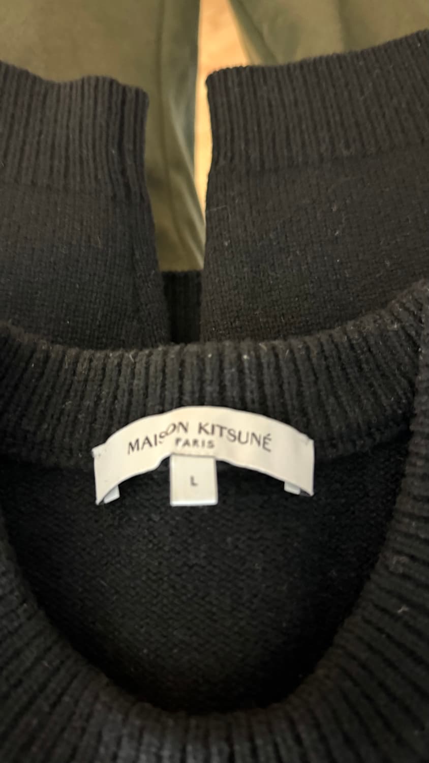 메종키츠네 폭스헤드 니트 남성L 팝니다 상품이미지3
