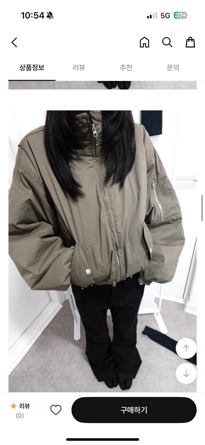 데이도어 쓰리와이와이 봄버자켓 카키 상품이미지2