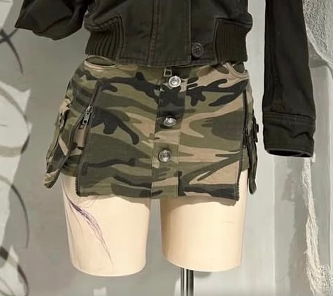 빈티지 대장 카모숏스커트 데스라이즈 상품이미지2