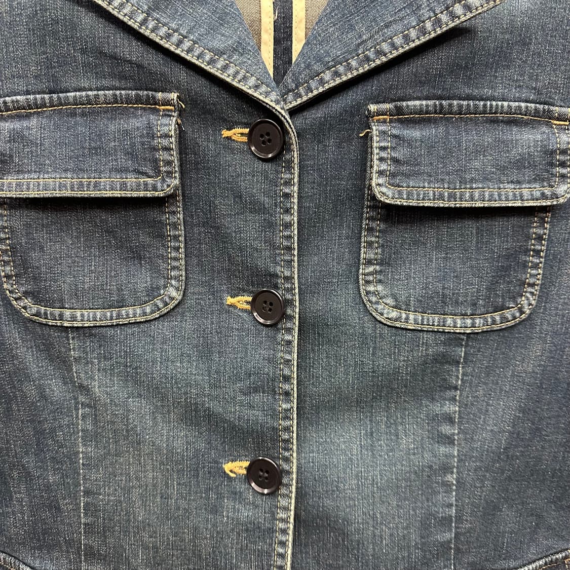 Pocket Detail Vintage Denim Jacket 상품이미지5
