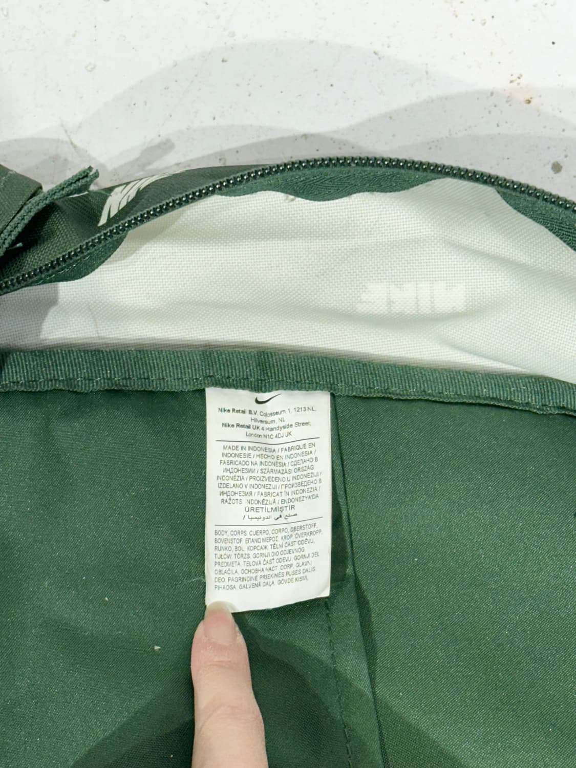 00s 나이키 그린 화이트 스우시 패턴 백팩 가방 상품이미지6