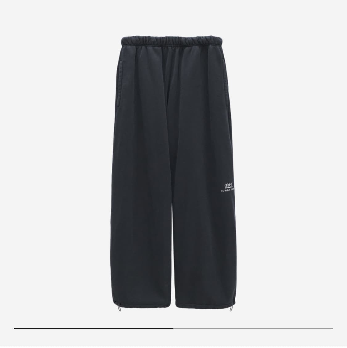 [4,XL]폴리테루 휴먼인덱스 스웻팬츠 002 블랙 상품이미지1