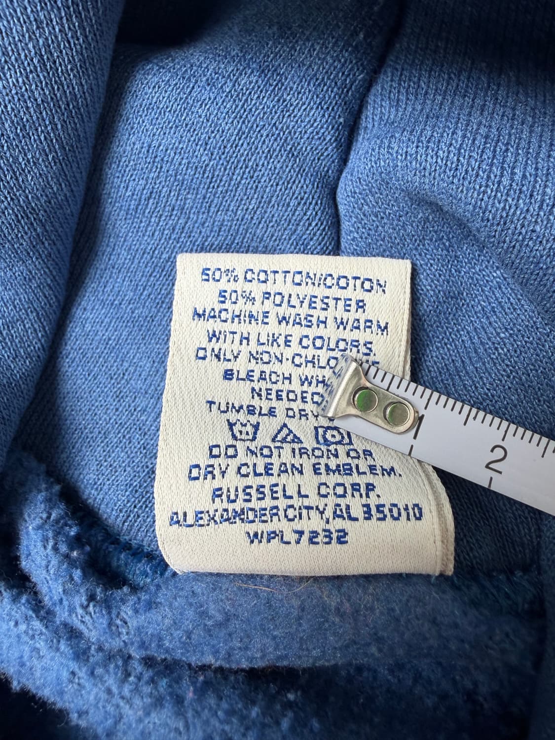 90s Russell Hoodie (steel blue) 상품이미지4