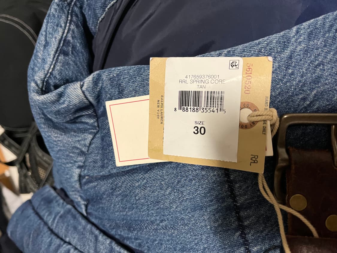 RRL 더블알엘 디스트레스트 레더 가죽 벨트 30사이즈 팝니다 상품이미지4