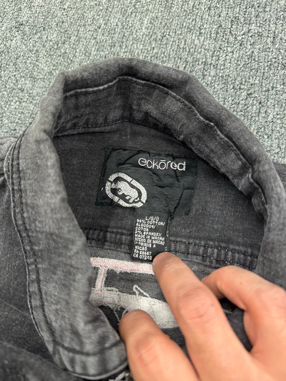 ECKO RAD 빈티지 여성 흑청 데님자켓 상품이미지4