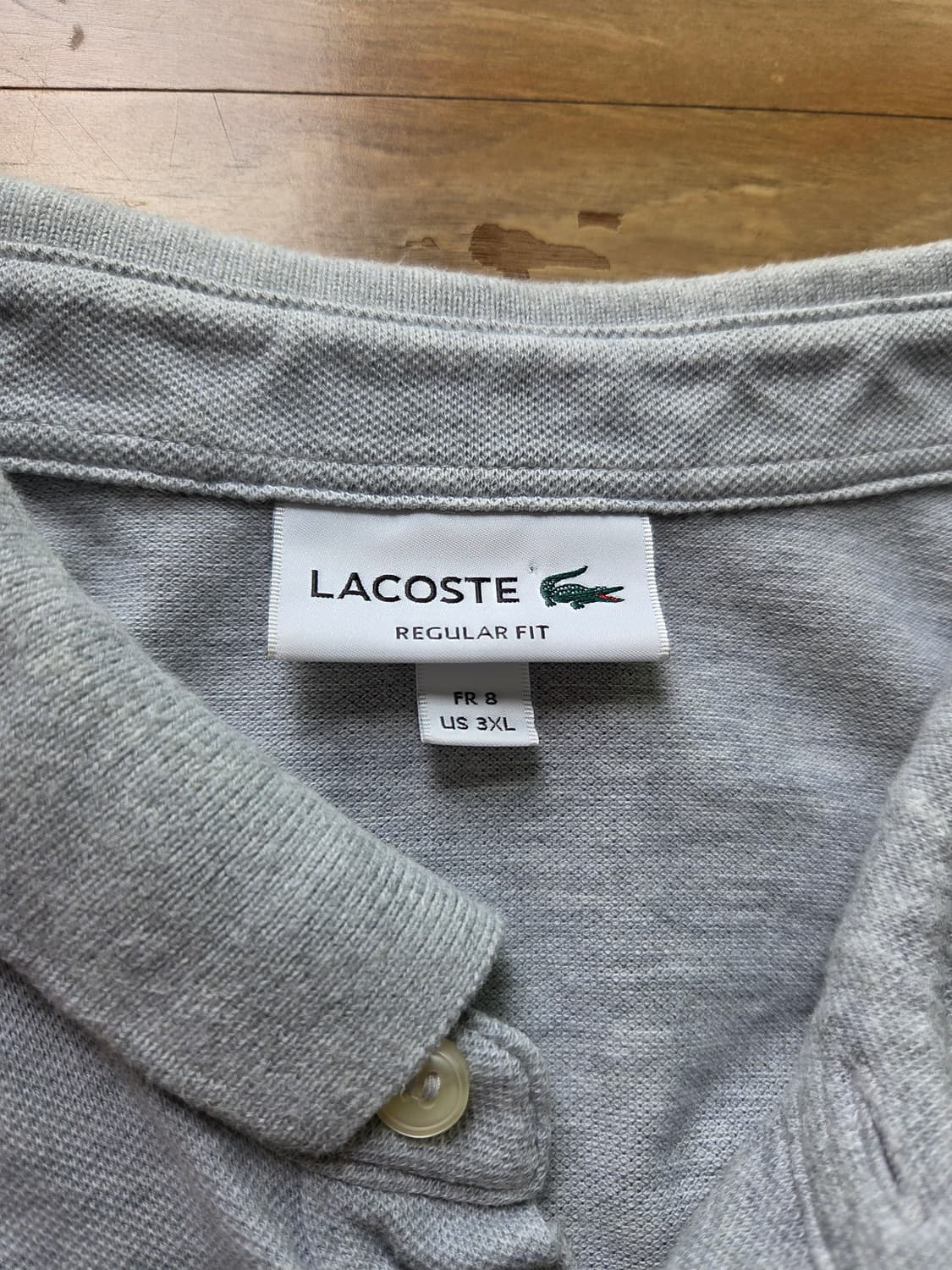 라코스테 반팔 카라티 3xl gray 상품이미지3