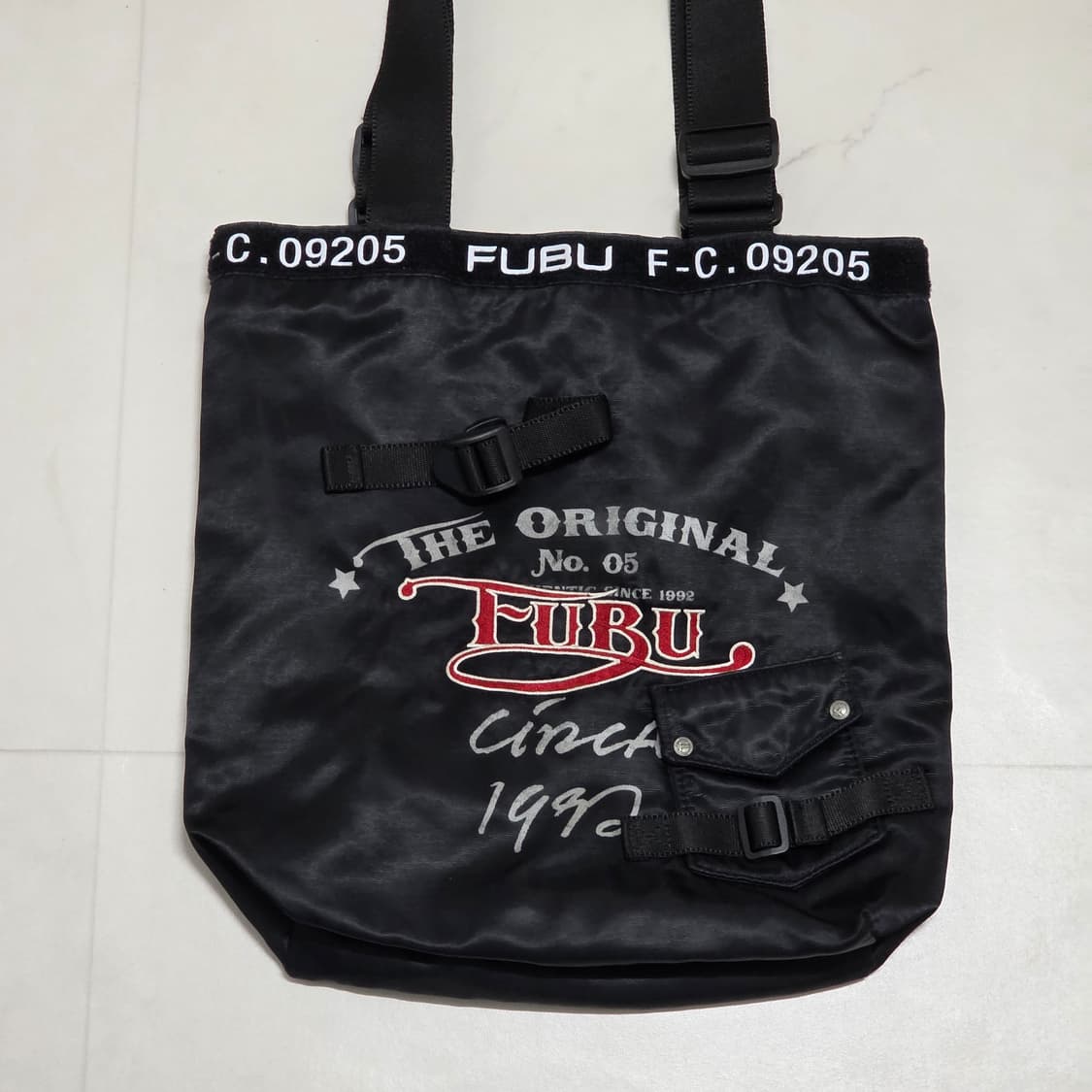 FUBU 후부 올드스쿨 Y2K 나일론 토트백 숄더백 상품이미지2