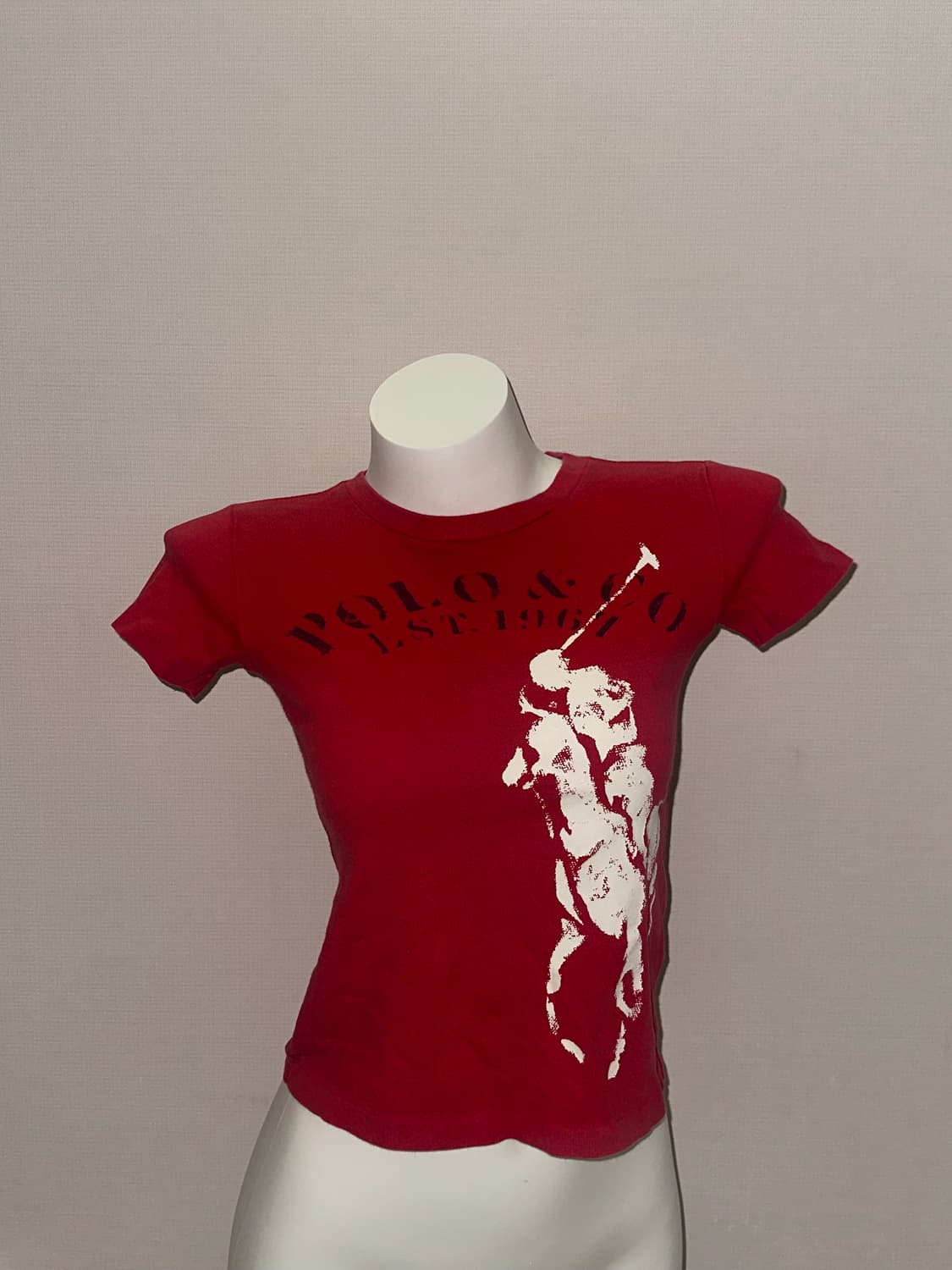 폴로 빅포니 레드 크롭티 상품이미지6