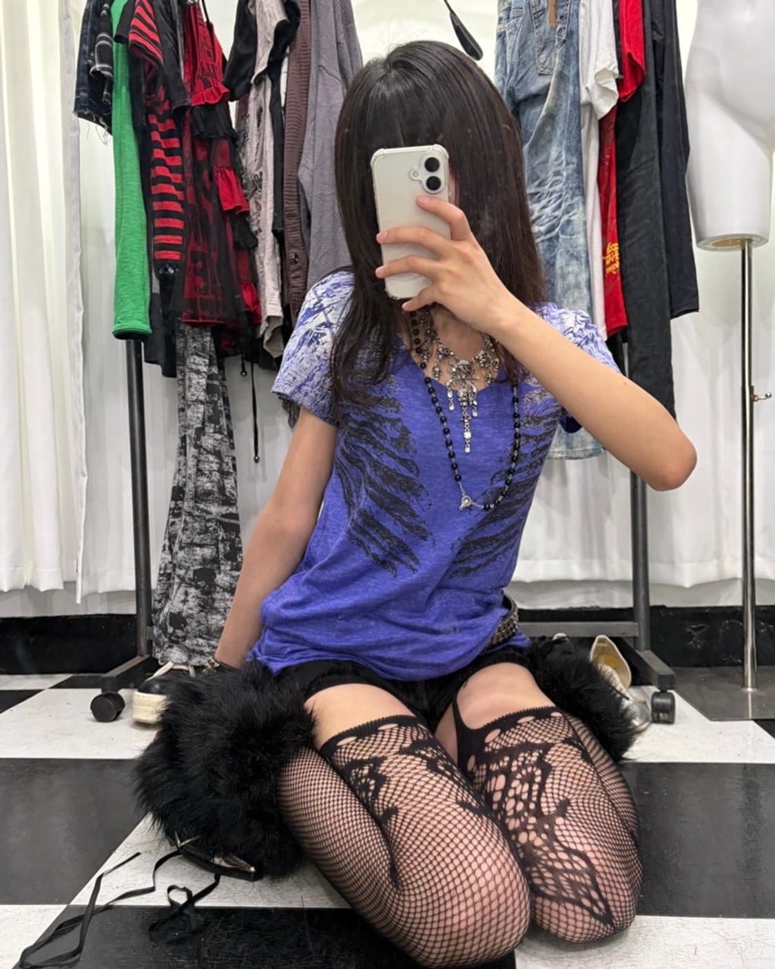 🎸블루 프린팅 티셔츠🎸 상품이미지2