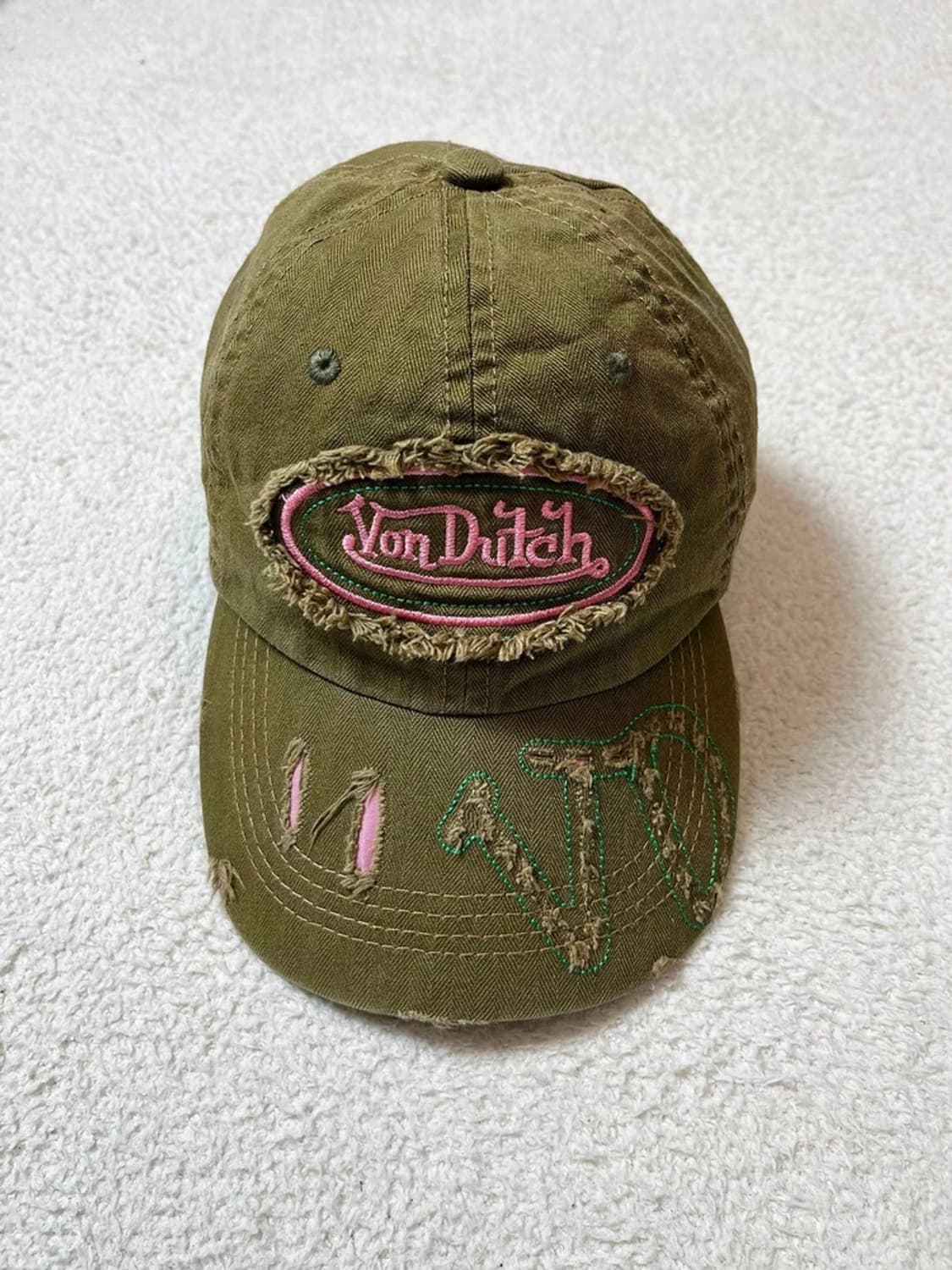 본더치 00's Y2K 빈티지드 볼캡 모자 A1761 상품이미지1