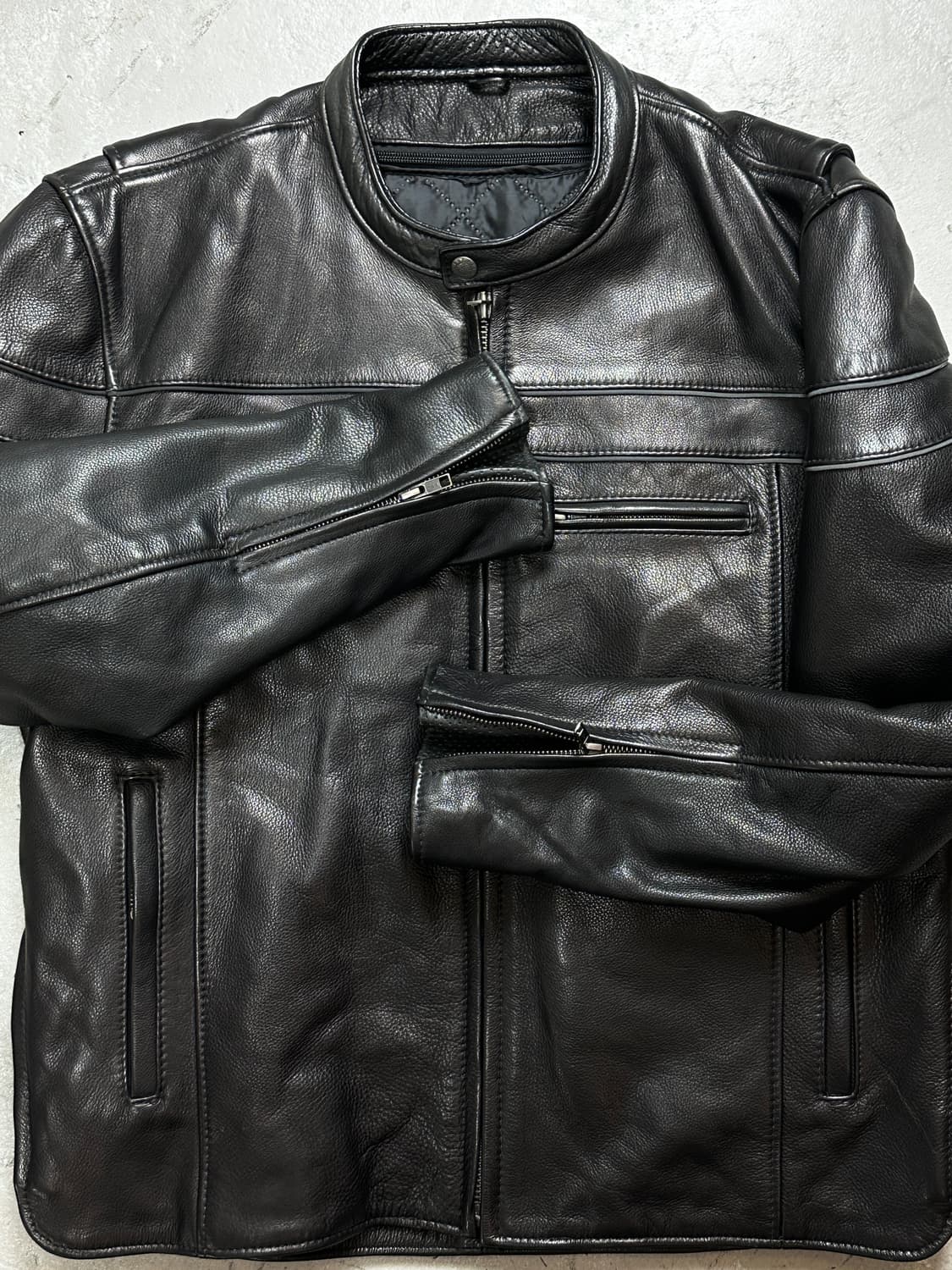 90's 빈티지 레더 모터사이클 자켓 빈티지 라이더 자켓 상품이미지7