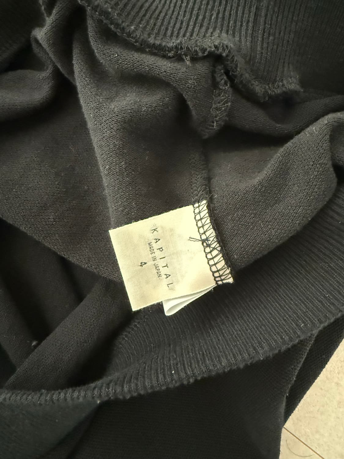 캐피탈 레트로 폴로 블랙 4사이즈 판매 상품이미지3