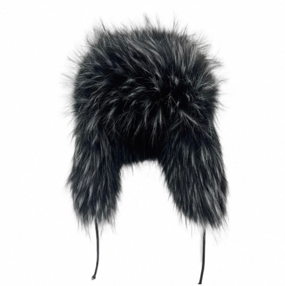 Black Faux Fur Trapper Hat 상품이미지2