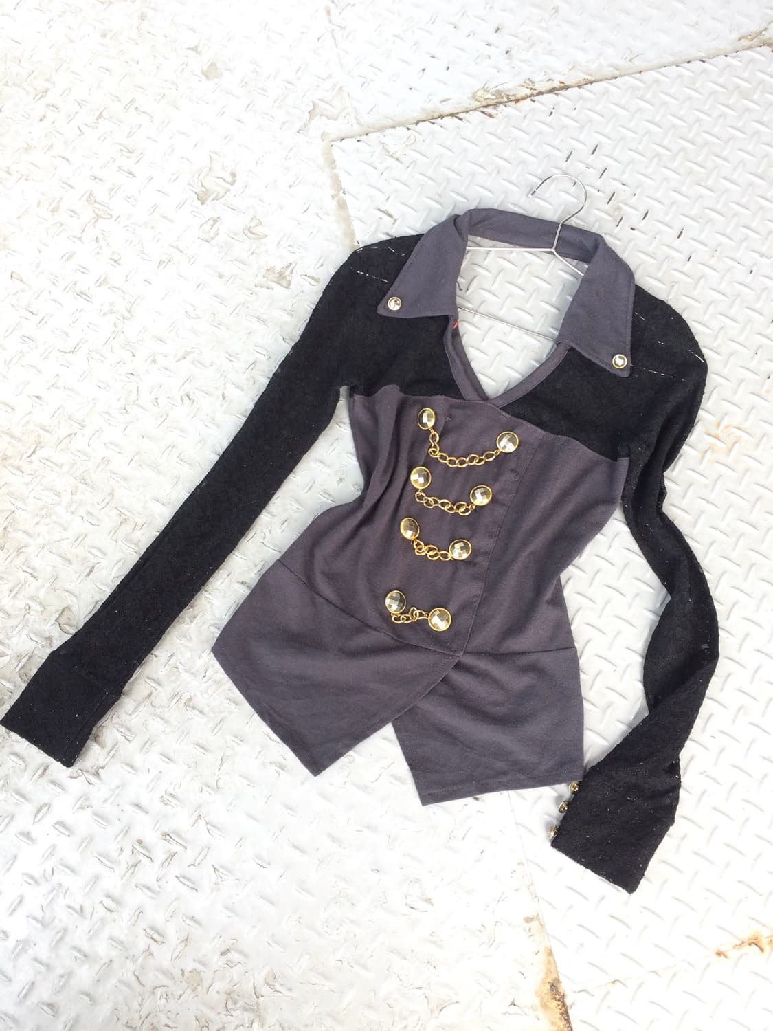 D.i.a 다이아 Chain Collar Lace Top 상품이미지1