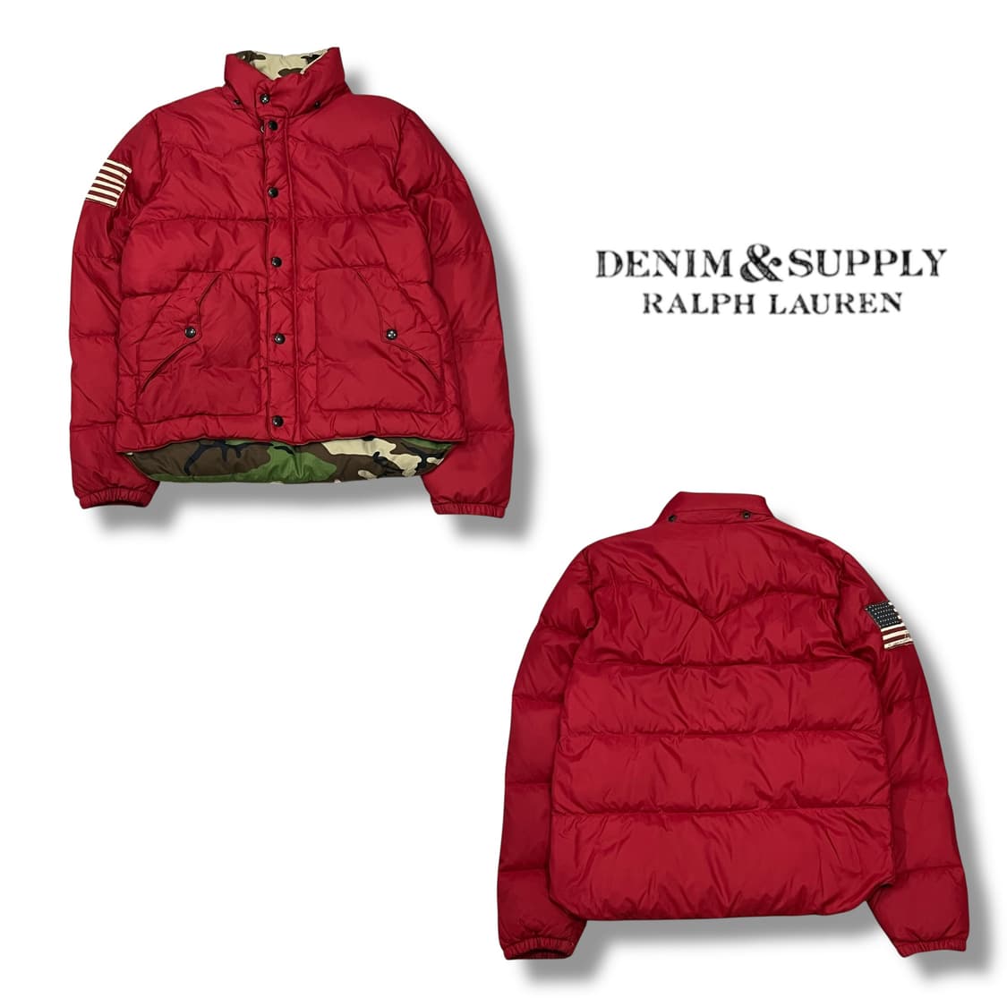 데님앤서플라이 성조기 패치 패딩 s08475 상품이미지1