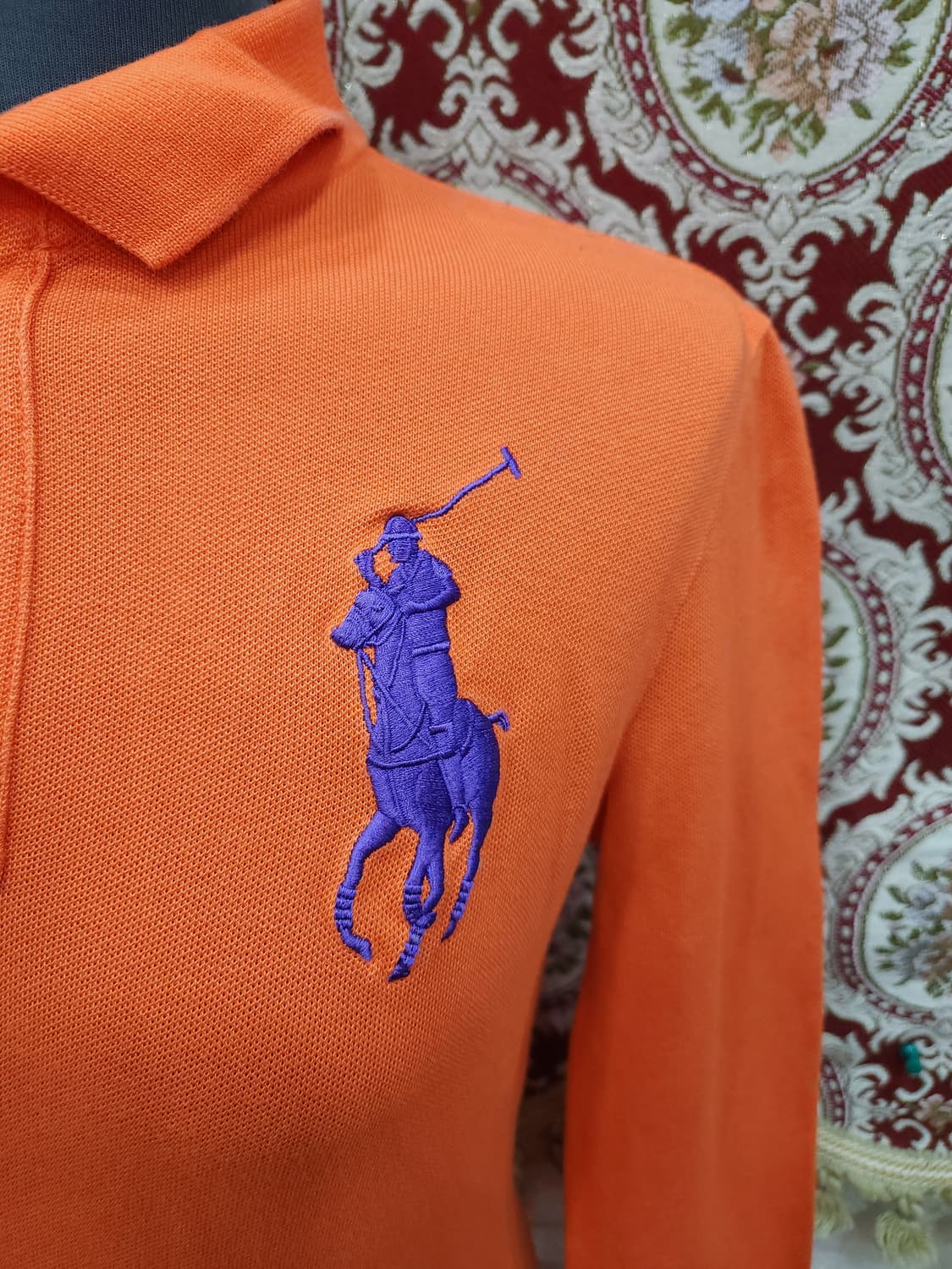 폴로 랄프로렌 오렌지 퍼플 빅포니 카라 긴팔티

 상품이미지2