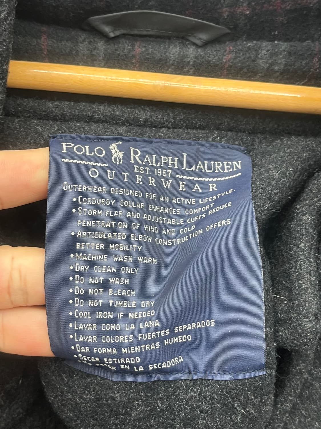 XL) POLO RALPH LAUREN WOOL DUFFLE COAT 상품이미지3