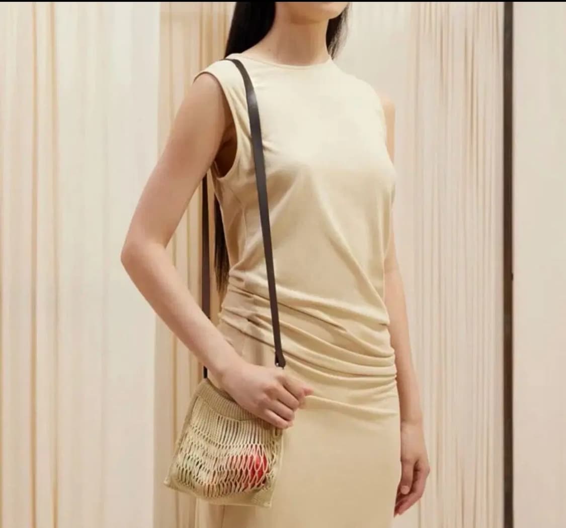 MINI CROSSBODY FILT NET BAG BEIGE 상품이미지10