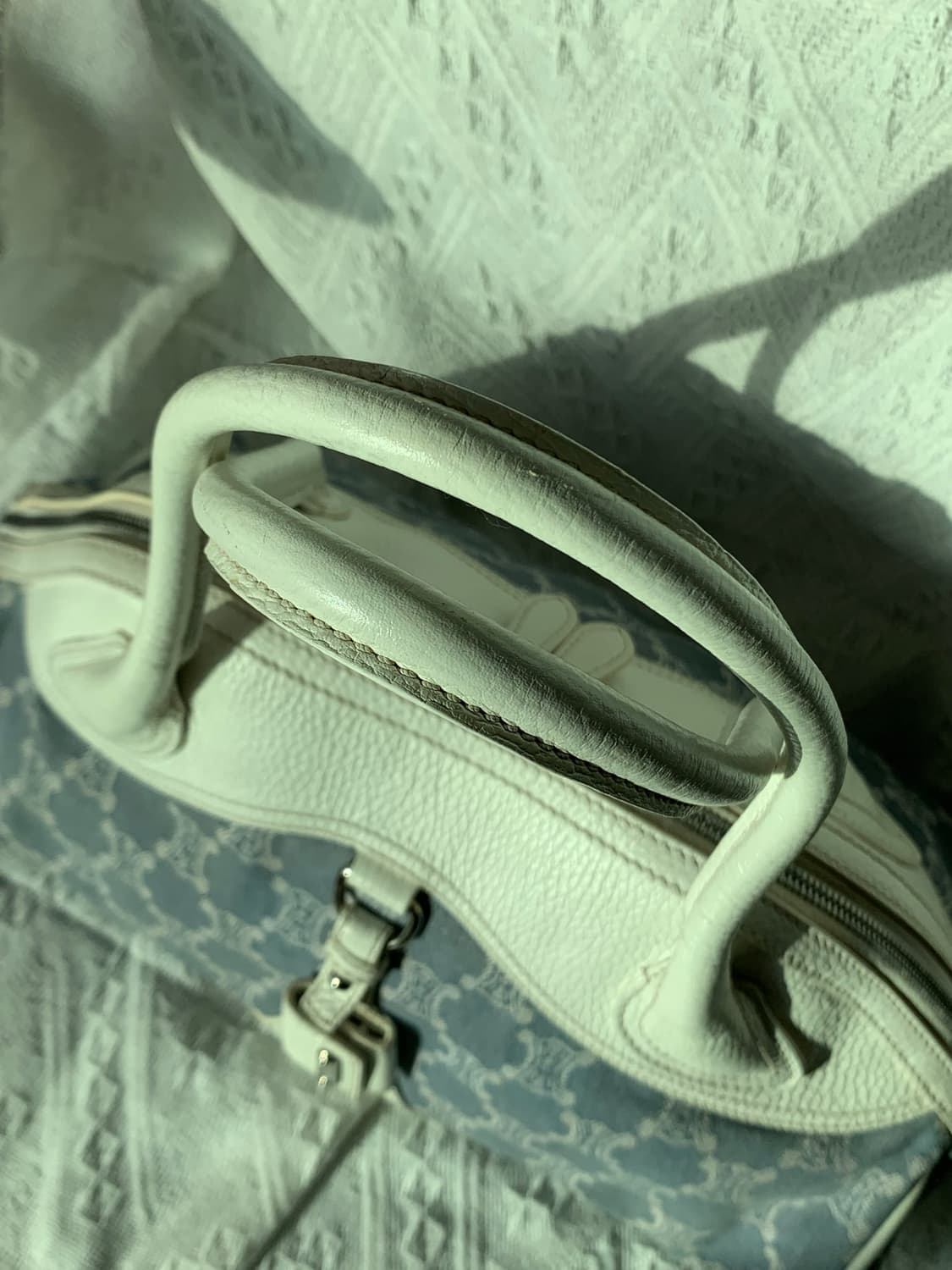 희귀 여름템 👖🤍 올드 셀린느 트리옹프 데님 숄더백 상품이미지4