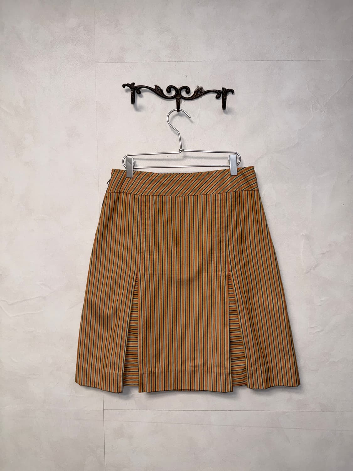 Marc Jacobs orange blue stripe pleats sk 상품이미지4